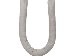Set di 2 cuscini GLADIOLUS Bouclé 172 x 14 cm Grigio Tinta unita