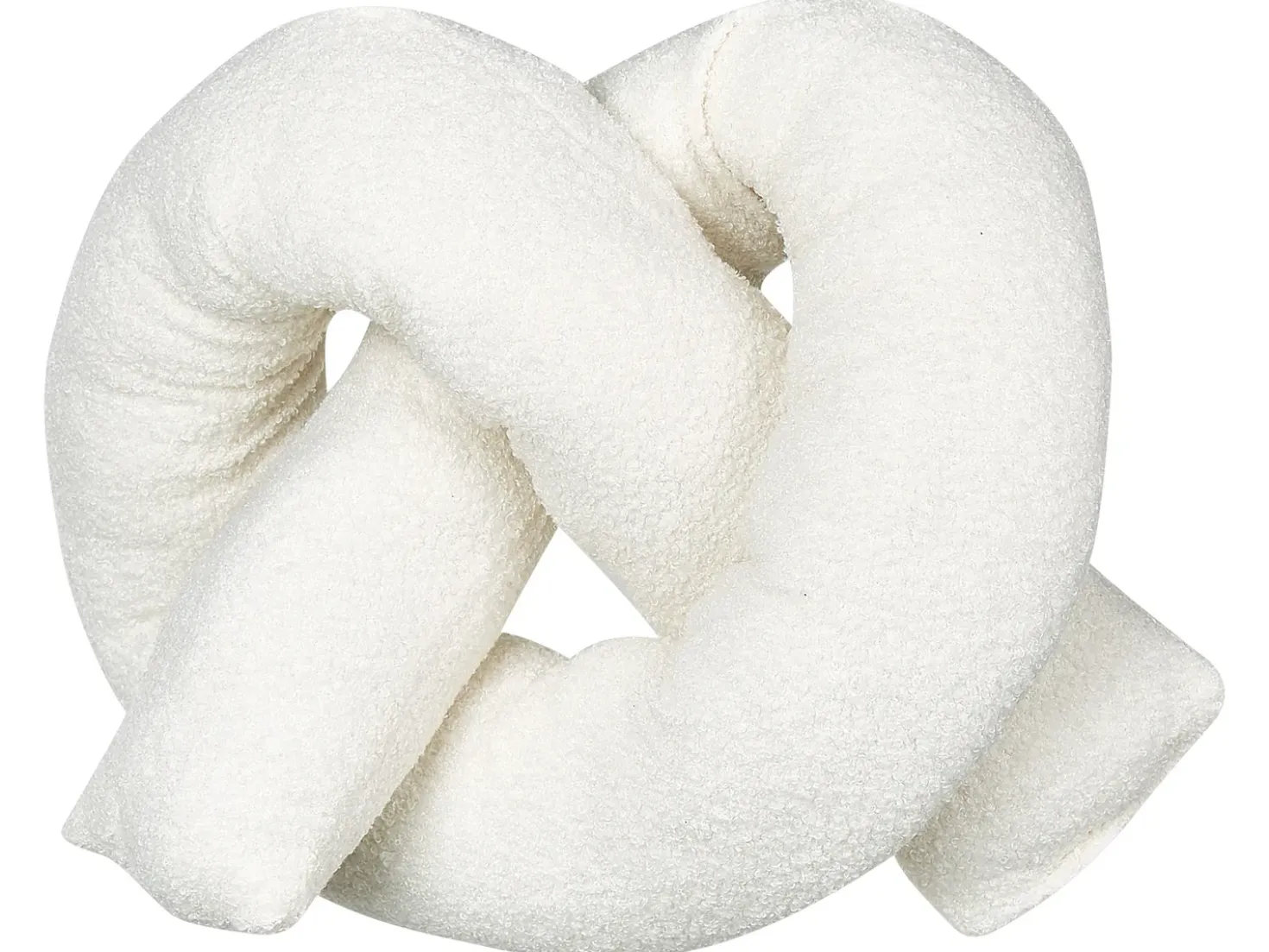 Set di 2 cuscini GLADIOLUS Bouclé 172 x 14 cm Bianco sporco Tinta unita
