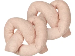 Set di 2 cuscini GLADIOLUS Bouclé 172 x 14 cm Rosa Tinta unita