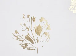 Set di 2 cuscini GOLDENROD Velluto 45 x 45 cm Bianco Trama di piante