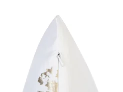 Set di 2 cuscini GOLDENROD Velluto 45 x 45 cm Bianco Trama di piante
