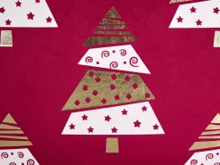 Set di 2 cuscini GOLDSPRUCE Velluto 45 x 45 cm Rosso Modello natalizio