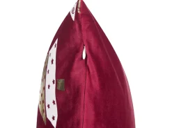 Set di 2 cuscini GOLDSPRUCE Velluto 45 x 45 cm Rosso Modello natalizio