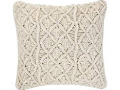 Set di 2 cuscini GOREME Cotone 45 x 45 cm Beige chiaro Trama geometrica