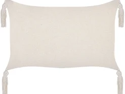Set di 2 cuscini HAKONE 45 x 25 cm Beige chiaro Trama geometrica