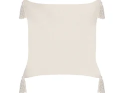 Set di 2 cuscini HAKONE 42 x 42 cm Beige chiaro Trama geometrica