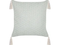 Set di 2 cuscini HAKONE 42 x 42 cm Verde menta Trama geometrica