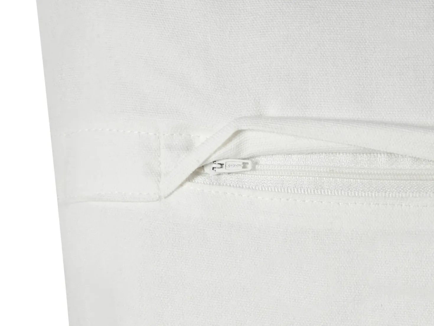 Set di 2 cuscini HAZEL Cotone 45 x 45 cm Bianco Trama geometrica