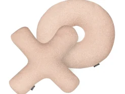 Set di 2 cuscini HESPERIS Bouclé Rosa pastello Tinta unita