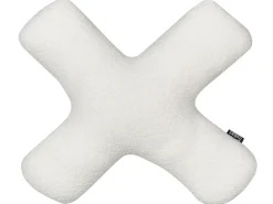 Set di 2 cuscini HESPERIS Bouclé Bianco sporco Tinta unita