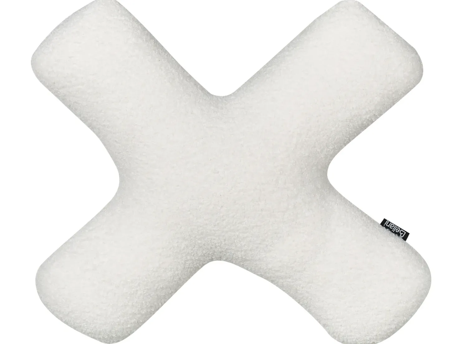 Set di 2 cuscini HESPERIS Bouclé Bianco sporco Tinta unita