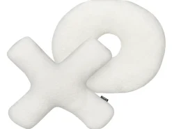 Set di 2 cuscini HESPERIS Bouclé Bianco sporco Tinta unita