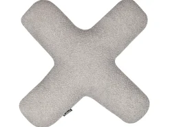 Set di 2 cuscini HESPERIS Bouclé Grigio chiaro Tinta unita