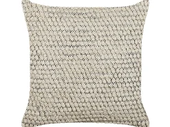 Set di 2 cuscini HOWEA Cotone 45 x 45 cm Beige Trama geometrica