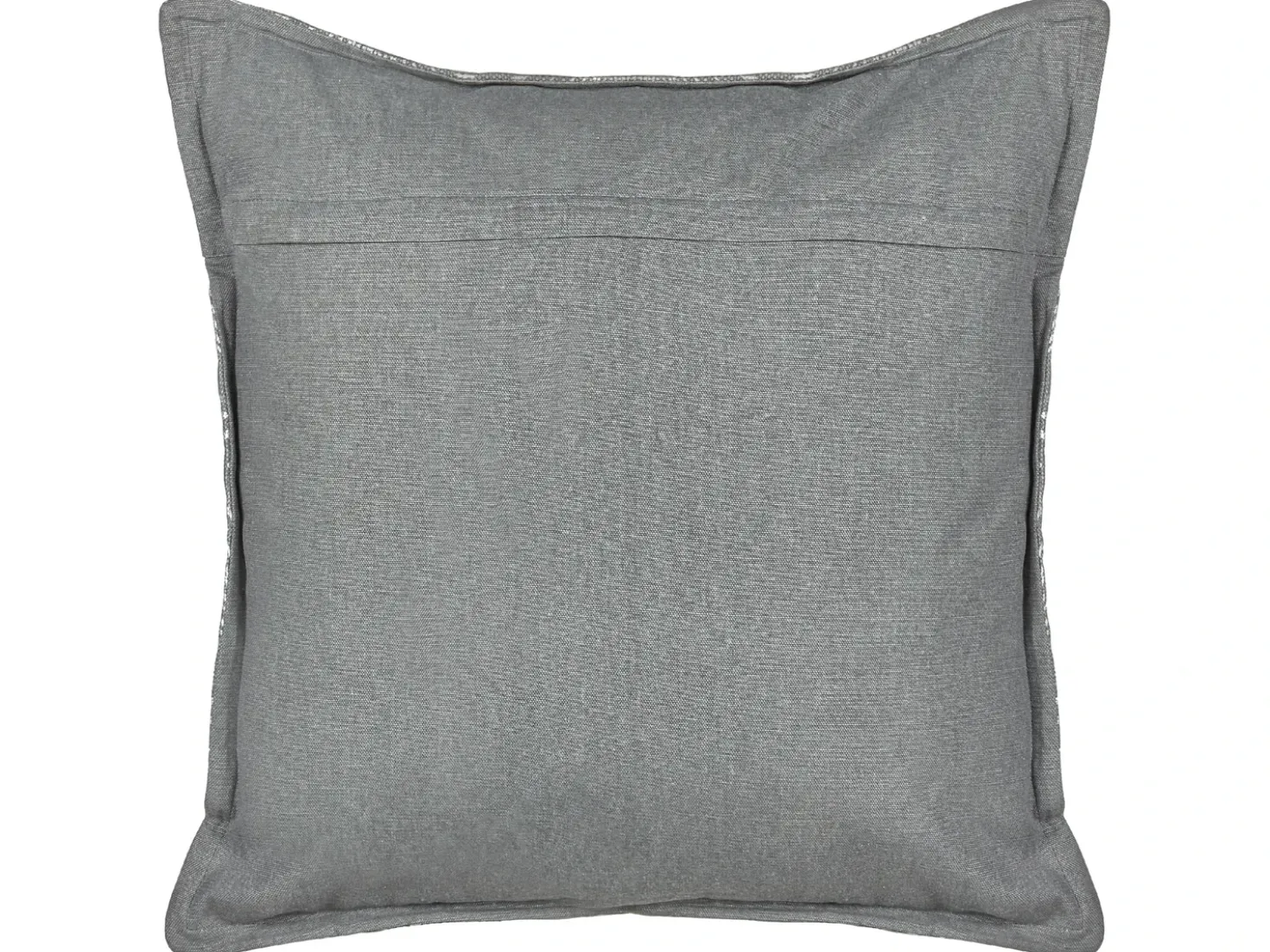 Set di 2 cuscini HOYA Cotone 45 x 45 cm Grigio Trama geometrica