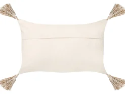 Set di 2 cuscini INCANA Cotone 30 x 50 cm Beige Trama geometrica