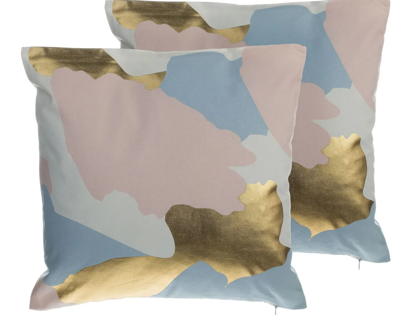 Set di 2 cuscini IXIA Cotone 45 x 45 cm Rosa Trama astratta