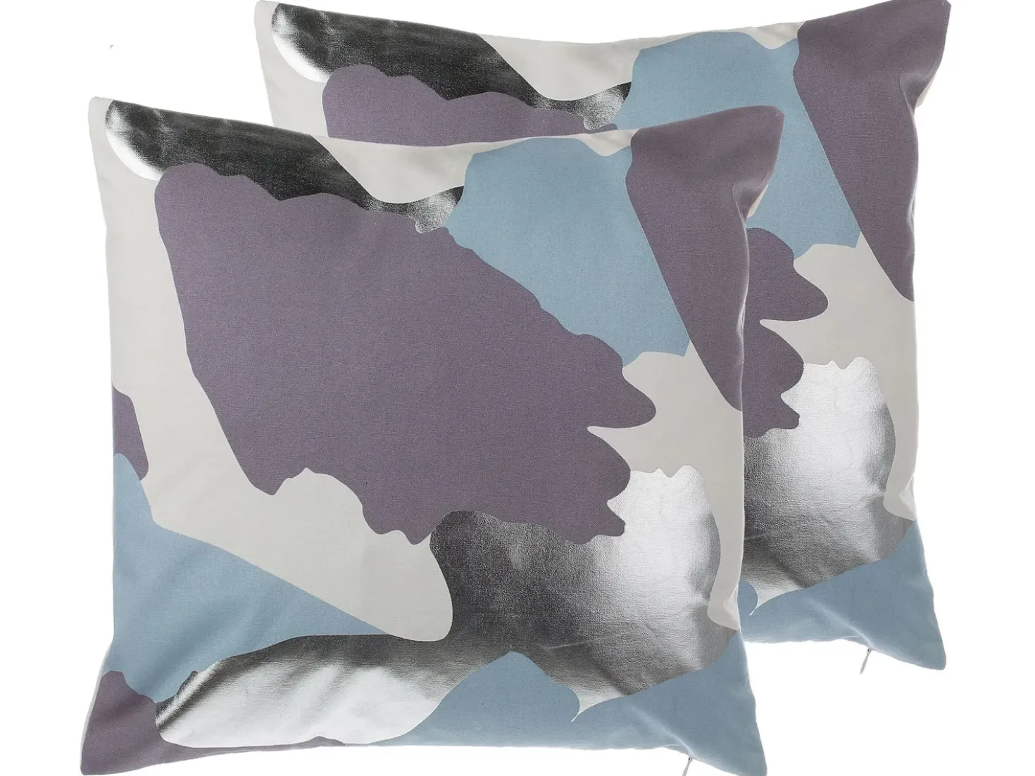 Set di 2 cuscini IXIA Cotone 45 x 45 cm Viola Trama astratta