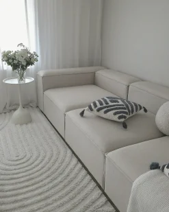 Set di 2 cuscini JACARANDA Cotone 45 x 45 cm Blu Trama geometrica