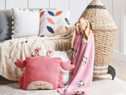 Set di 2 cuscini JARGALLI Cotone 35 x 35 cm Rosa Granchio