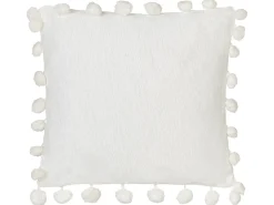 Set di 2 cuscini JASMINE 45 x 45 cm Bianco Tinta unita