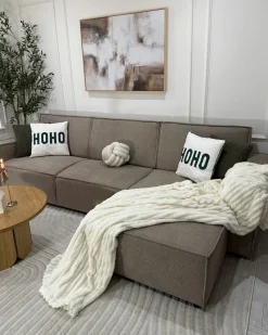 Set di 2 cuscini JOYCANDY Cotone 45 x 45 cm Bianco Modello natalizio