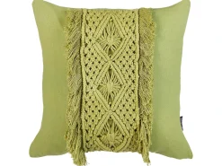 Set di 2 cuscini KALAM Cotone 45 x 45 cm Verde Trama geometrica