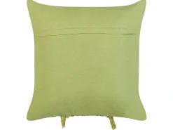 Set di 2 cuscini KALAM Cotone 45 x 45 cm Verde Trama geometrica