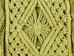 Set di 2 cuscini KALAM Cotone 45 x 45 cm Verde Trama geometrica