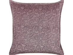 Set di 2 cuscini KALMIA Velluto 45 x 45 cm Rosa Trama floreale