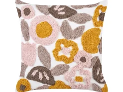 Set di 2 cuscini KANDIARO Cotone 45 x 45 cm Multicolore Trama floreale