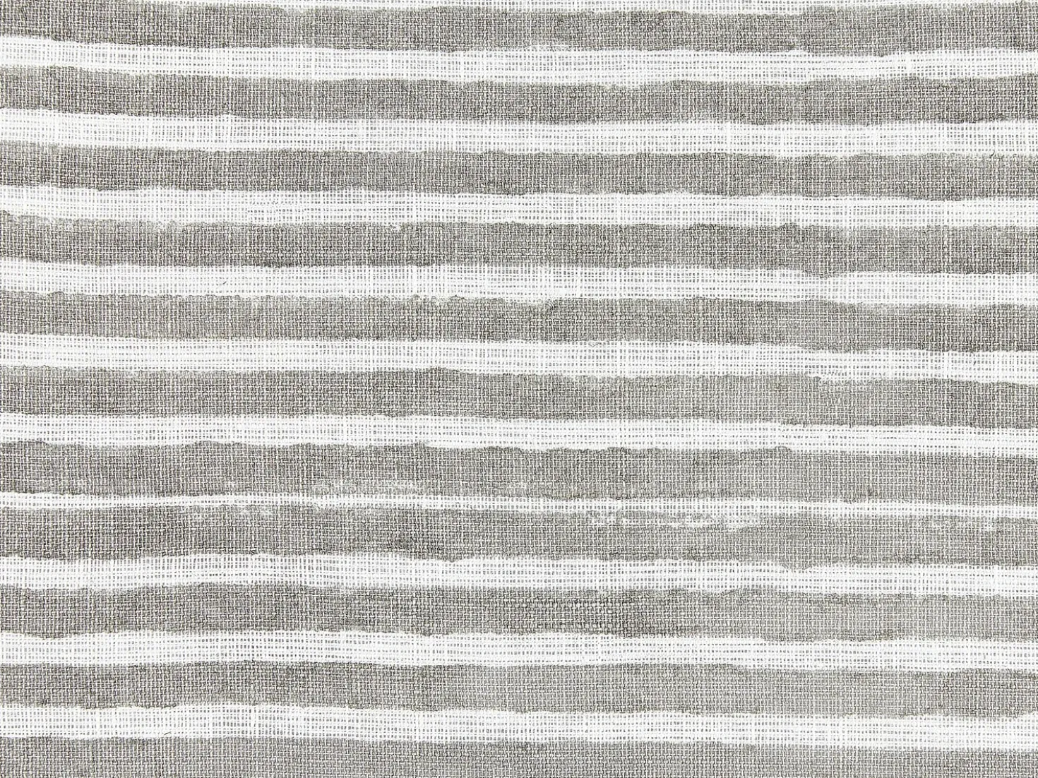 Set di 2 cuscini KANPAS Lino 50 x 50 cm Grigio A strisce