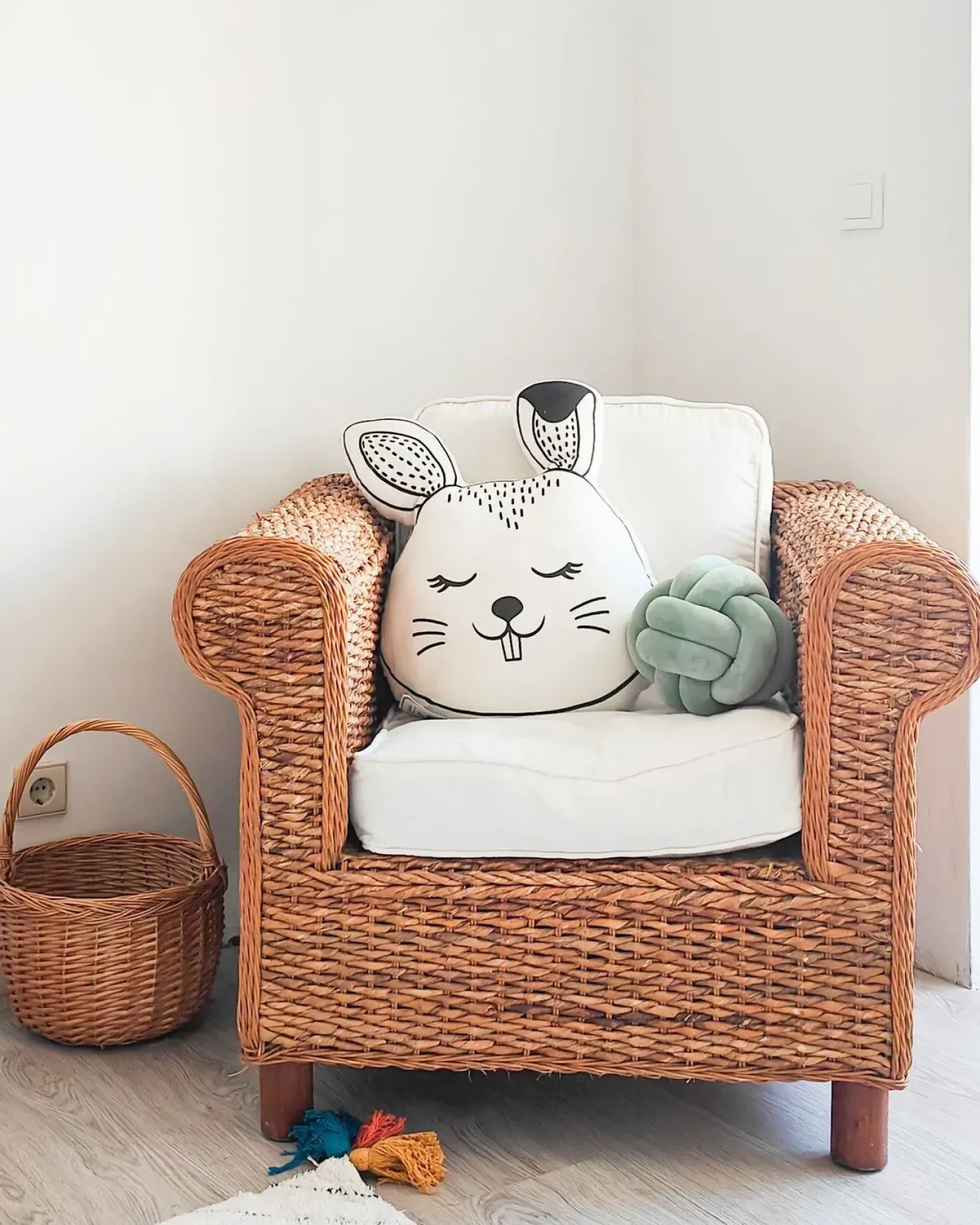 Set di 2 cuscini KANPUR Cotone 53 x 43 cm Bianco Lepre