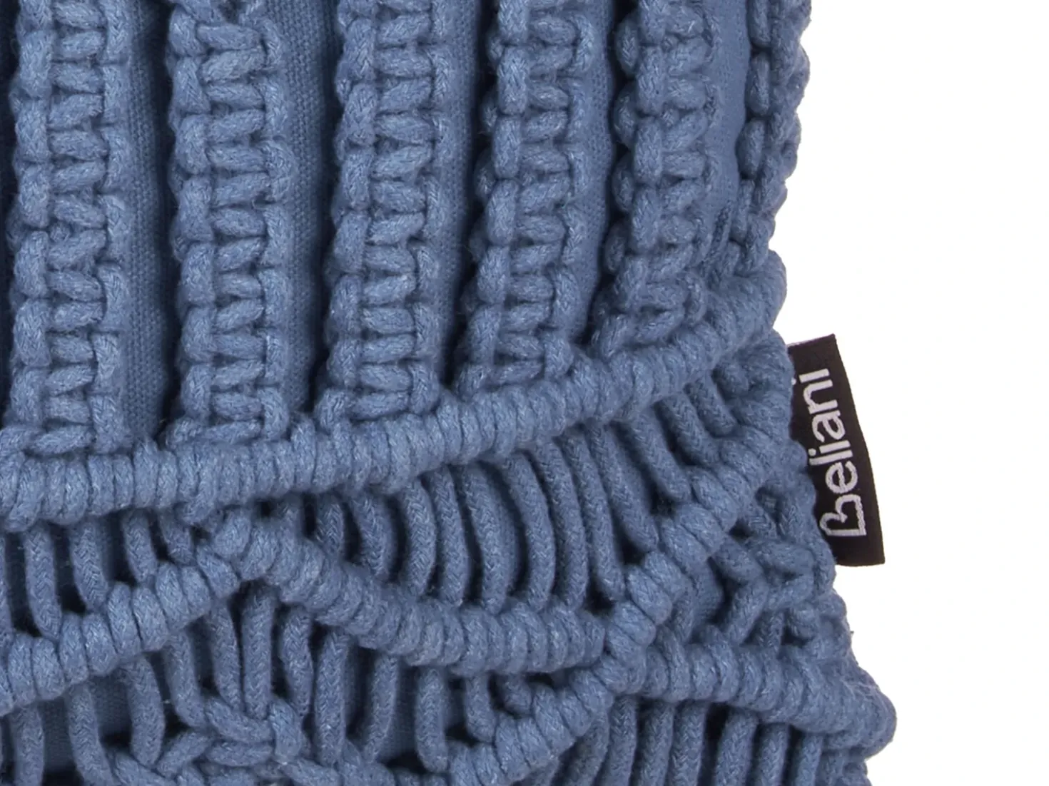 Set di 2 cuscini KARATAS Cotone 45 x 45 cm Blu Trama geometrica