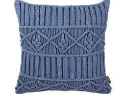 Set di 2 cuscini KARATAS Cotone 45 x 45 cm Blu Trama geometrica