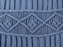 Set di 2 cuscini KARATAS Cotone 45 x 45 cm Blu Trama geometrica