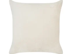 Set di 2 cuscini KASRA Finta pelliccia 45 x 45 cm Beige chiaro Trama astratta