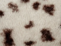 Set di 2 cuscini KASRA Finta pelliccia 45 x 45 cm Beige chiaro Trama astratta