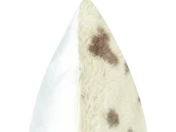 Set di 2 cuscini KASRA Finta pelliccia 45 x 45 cm Beige Trama astratta