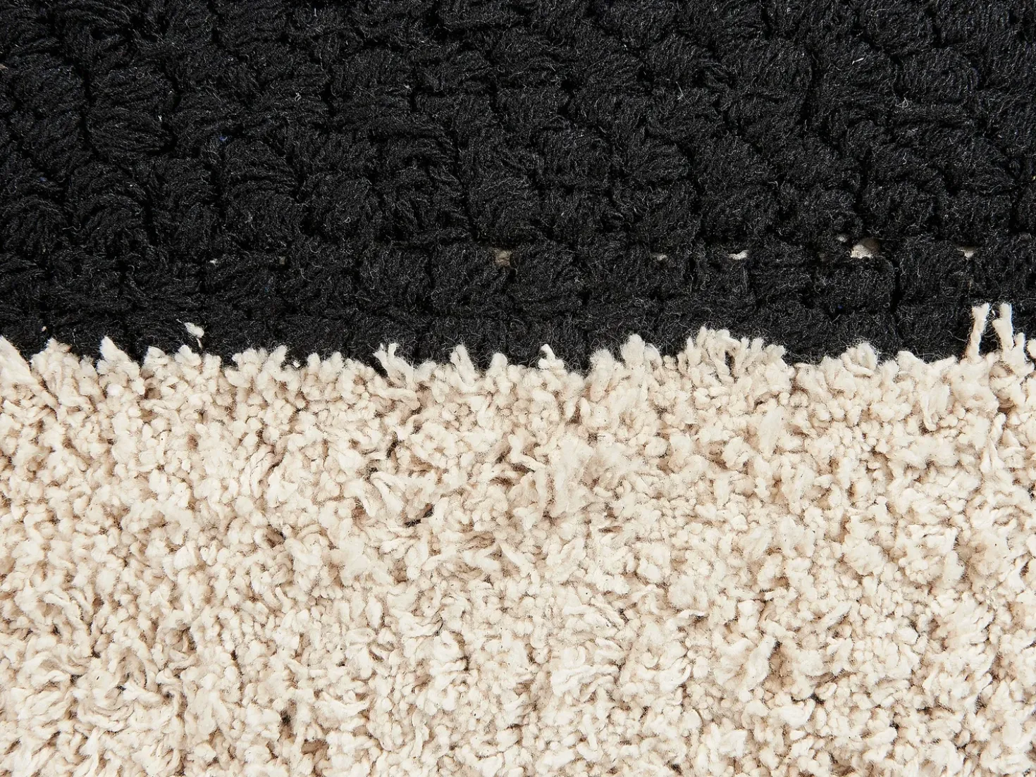 Set di 2 cuscini KHORA Cotone 50 x 50 cm Nero Trama geometrica