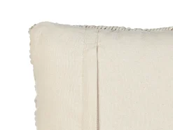 Set di 2 cuscini KIRIKKALE Cotone 45 x 45 cm Beige chiaro Trama geometrica