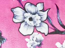 Set di 2 cuscini KOELERIA Velluto 45 x 45 cm Fucsia Trama floreale