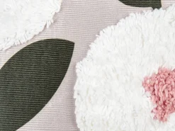 Set di 2 cuscini KUNRI Cotone 45 x 45 cm Multicolore Trama floreale