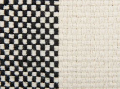 Set di 2 cuscini LAELIA Cotone 45 x 45 cm Nero Patchwork