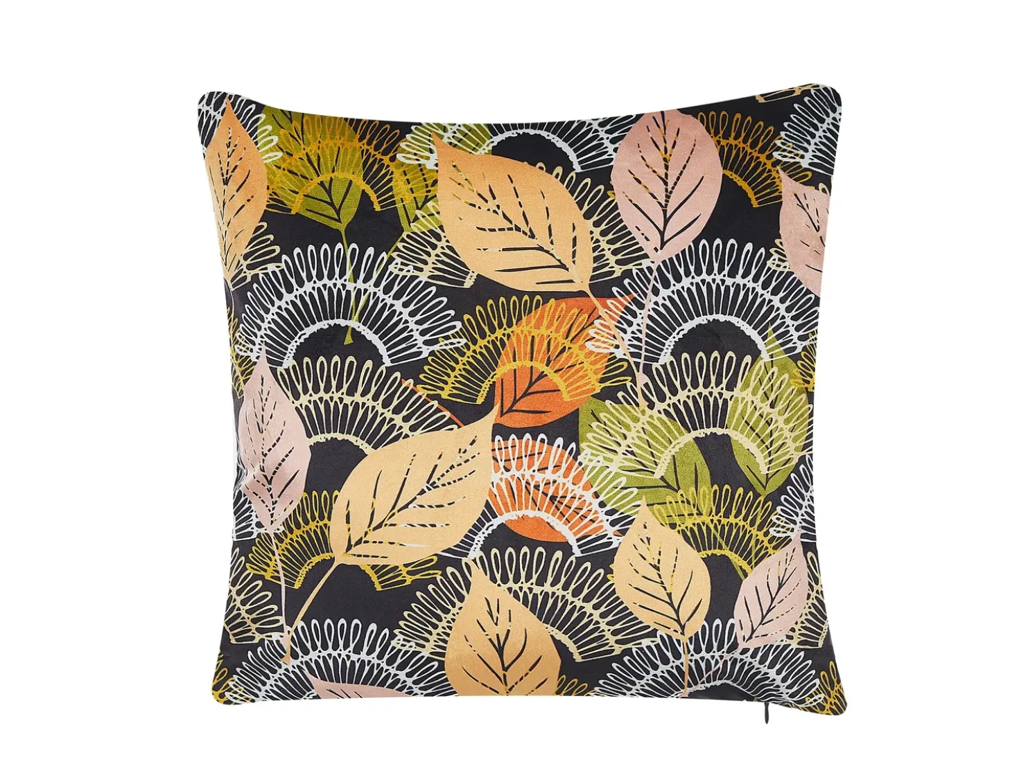 Set di 2 cuscini LAGURUS Velluto 45 x 45 cm Multicolore Trama di piante