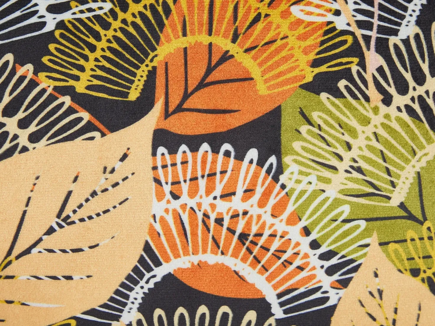Set di 2 cuscini LAGURUS Velluto 45 x 45 cm Multicolore Trama di piante
