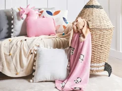 Set di 2 cuscini LAMMI Cotone 45 x 45 cm Rosa Unicorno