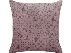Set di 2 cuscini LARKSPUR Velluto 45 x 45 cm Rosa Trama geometrica