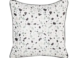 Set di 2 cuscini LAVENDER Velluto 45 x 45 cm Bianco Motivo Effetto terrazzo