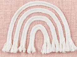 Set di 2 cuscini LEEA Cotone 45 x 45 cm Rosa pastello